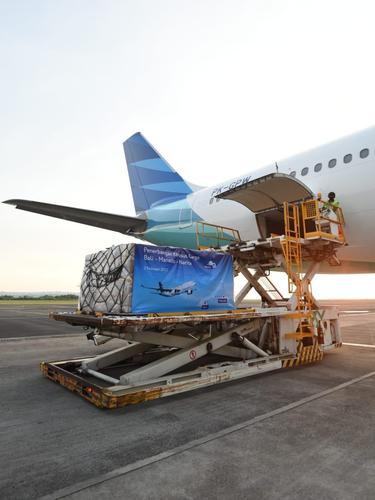 Maskapai Garuda Indonesia secara resmi melayani penerbangan khusus kargo Denpasar – Narita mulai 2 Februari 2022. (Dok Garuda)