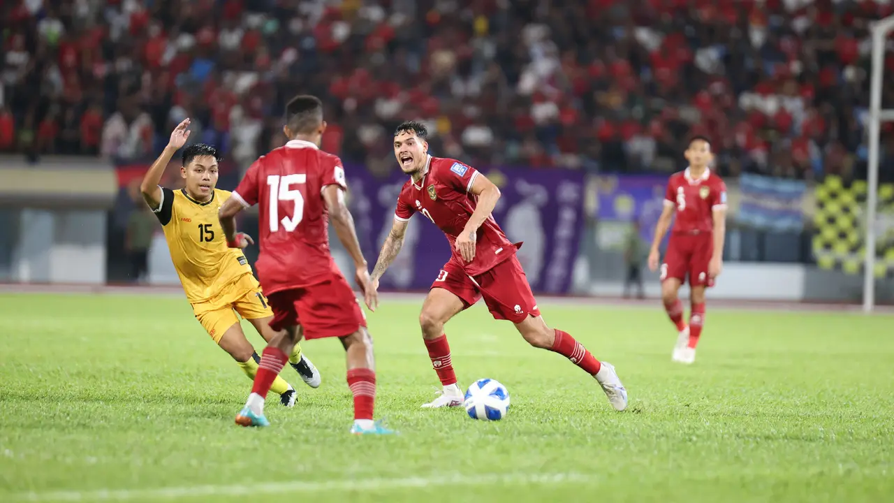 Foto: Kembali Bantai Brunei 6 Gol Tanpa Balas, Timnas Indonesia Lolos ke Putaran Kedua Kualifikasi Piala Dunia 2026