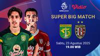 Live streaming BRI Super League Persebaya vs Bali United eksklusif di Vidio. (dok. vidio.com)