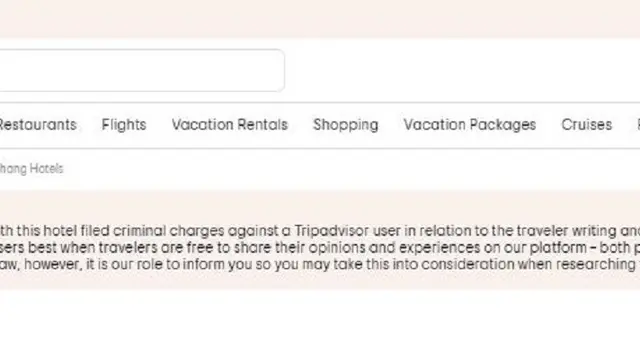 Pemberitahuan TripAdvisor