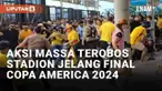 Final Copa America 2024 antara Argentina vs Kolombia mengundang antusias publik. Sayangnya antusiasme tersebut justru diwarnai aksi ilegal oknum penonton. Sejumlah oknum penonton tanpa tiket mencoba menerobos stadion melalui gerbang hingga celah-cela...