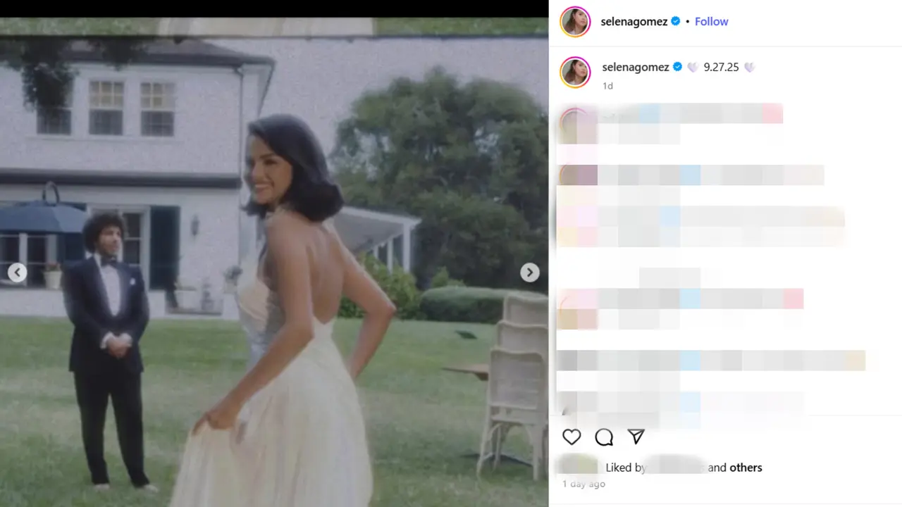 Dinikahi Benny Blanco, Selena Gomez Kenakan Gaun Pengantin Putih Rancangan Ralph Lauren