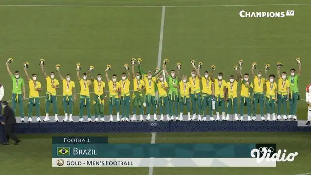 Babak final Sepak Bola Putra antara Brasil dan Spanyol digelar Sabtu (7/8) di Stadion Internasional Yokohama. Pertandingan dimenangkan Brasil dengan skor 2-1 melewati babak perpanjangan waktu.