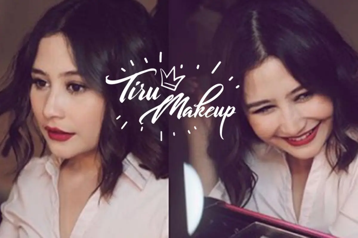 Tiru Makeup: Memesona Seperti Prilly Latuconsina dengan Lipstik Merah Merona