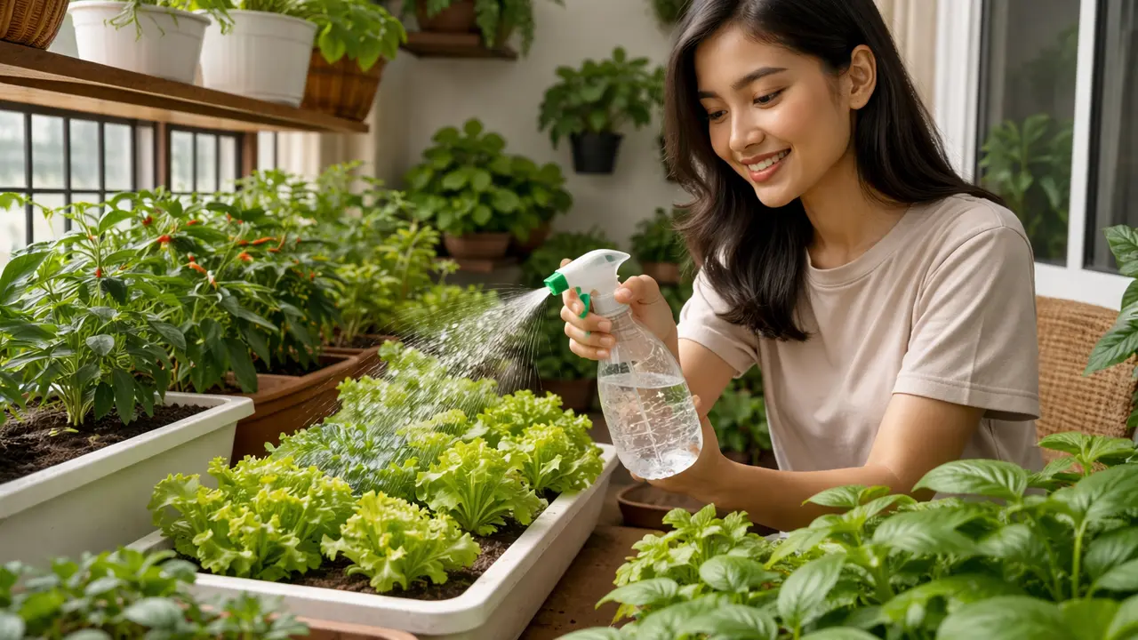 Tips Berkebun Sayur di Dalam Rumah (Foto: ChatGPT)
