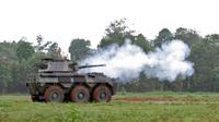 Tak seperti Panser Anoa, Panser Badak ini dilengkapi dengan senjata cannon berkaliber 90 mm. (Foto:Humas Pindad)