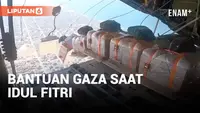 Bantuan berupa pasokan makanan dan perlengkapan medis diterjunkan militer Mesir ke Gaza. Bantuan ini disebar dari udara saat masa liburan Idul Fitri.