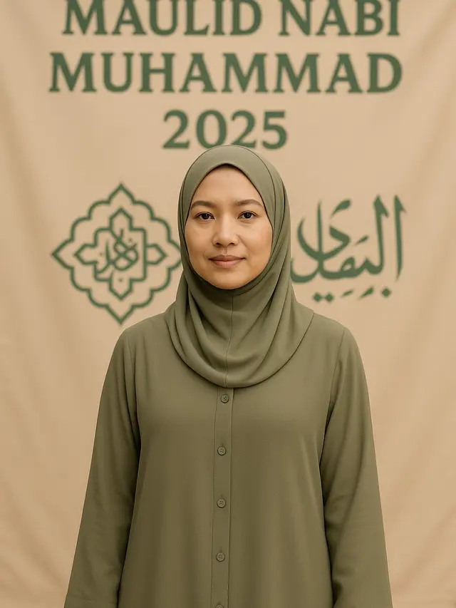 Abaya polos untuk pengajian Maulid Nabi (Foto: AI)
