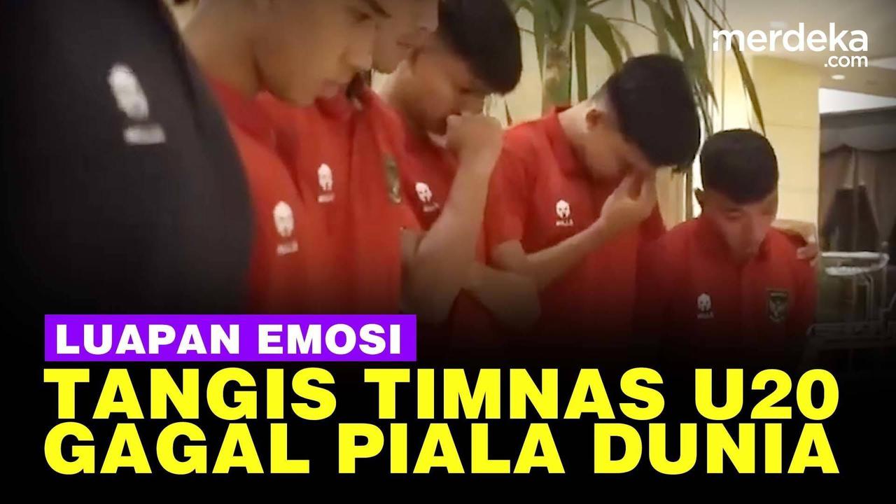 VIDEO: Tangisan Skuad Timnas, Kecewa Indonesia Batal Jadi Tuan Rumah Piala Dunia U20