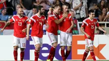 Timnas Rusia lolos ke Piala Eropa 2022 setelah pesta gol atas Siprus di penyisihan Grup I di Neo GSP, Nicosia Levkosia (13/10/2019). (AFP)