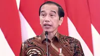 Presiden Joko Widodo (Jokowi) menyampaikan target penurunan stunting 14 persen pada 2024 bukanlah pekerjaan mudah saat arahan di Istana Kepresidenan Jakarta, Kamis (28/1/2021). (Biro Pers Sekretariat Presiden/Rusman)