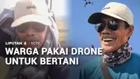 Warga Pakai Drone untuk Bertani