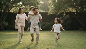 ilustrasi keluarga bahagia (created by AI)