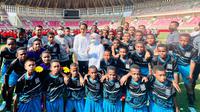 Presiden Joko Widodo alias Jokowi meresmikan Papua Football Academy di Stadion Lukas Enembe, Kabupaten Jayapura, Rabu (31/8/2022). (Setkab).