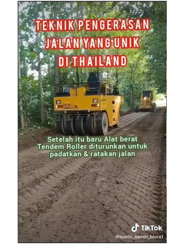 Viral Cara Unik Pengerasan Jalan di Thailand, Ternyata Pernah Dicoba Indonesia