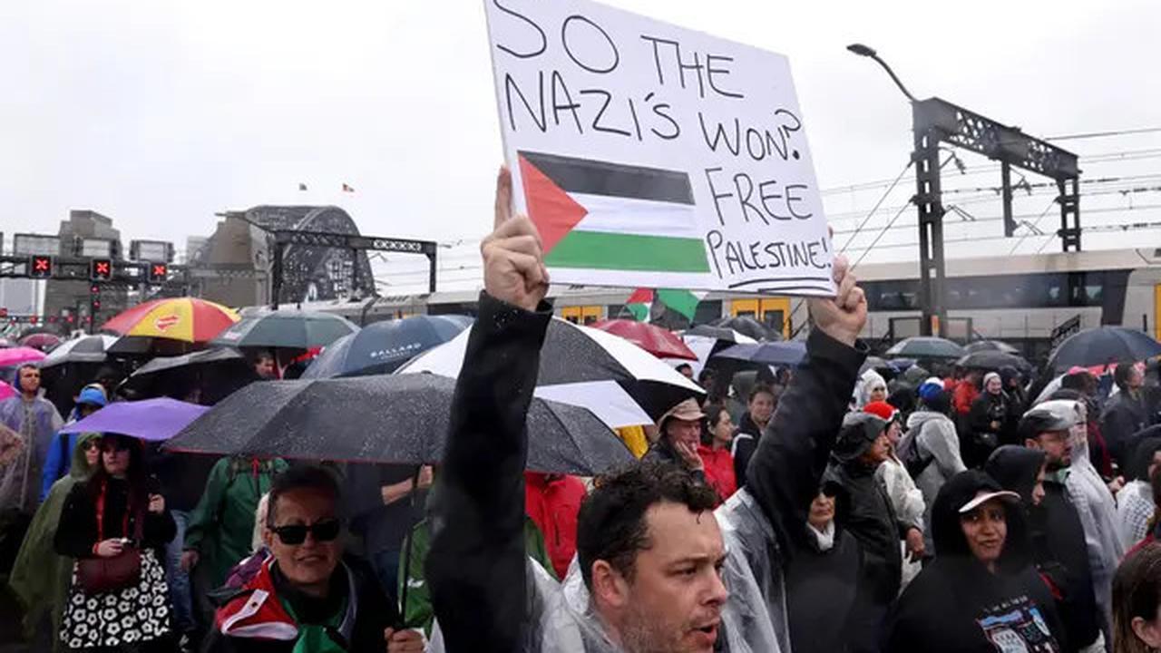 Aksi Bela Palestina di Jembatan Sydney, 90 Ribu Orang Turun ke Jalan