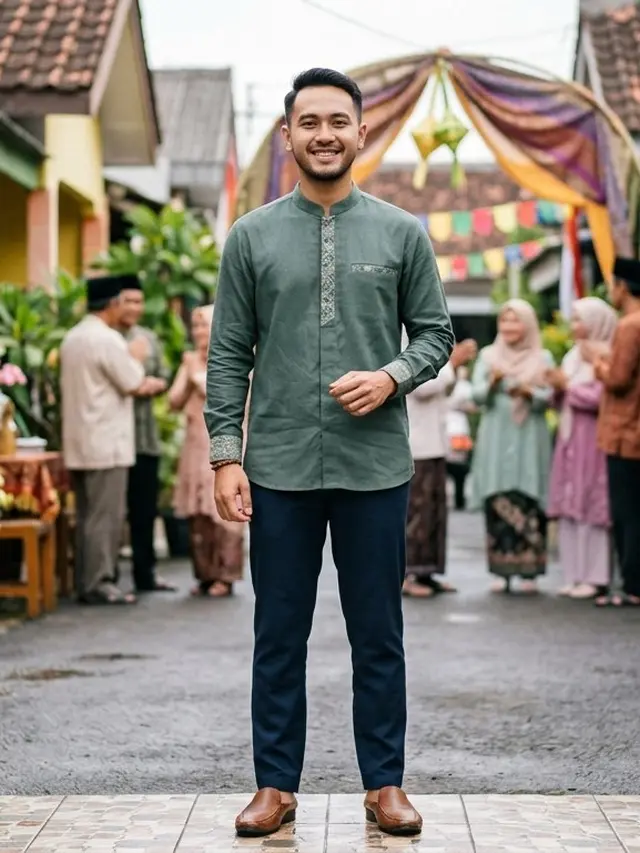 Baju Buat Lebaran Model Sekarang (Foto: Gemini AI)