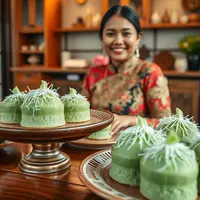 resep kue putu ayu kukus ©Ilustrasi dibuat AI