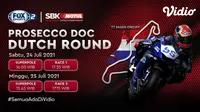 Live streaming Kejuaraan Dunia Superbike (WSBK) Seri Belanda 2021 akan berlangsung mulai hari ini, Jumat-Sabtu (24-25/07). (Sumber : dok. vidio.com)