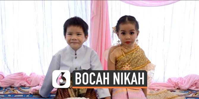 VIDEO: Bocah Kembar Usia 5 Tahun Dinikahkan di Thailand