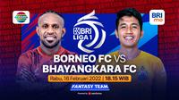 Saksikan Pertandingan BRI Liga 1 Sore Hari Ini : Bhayangkara FC Vs Borneo FC di Vidio