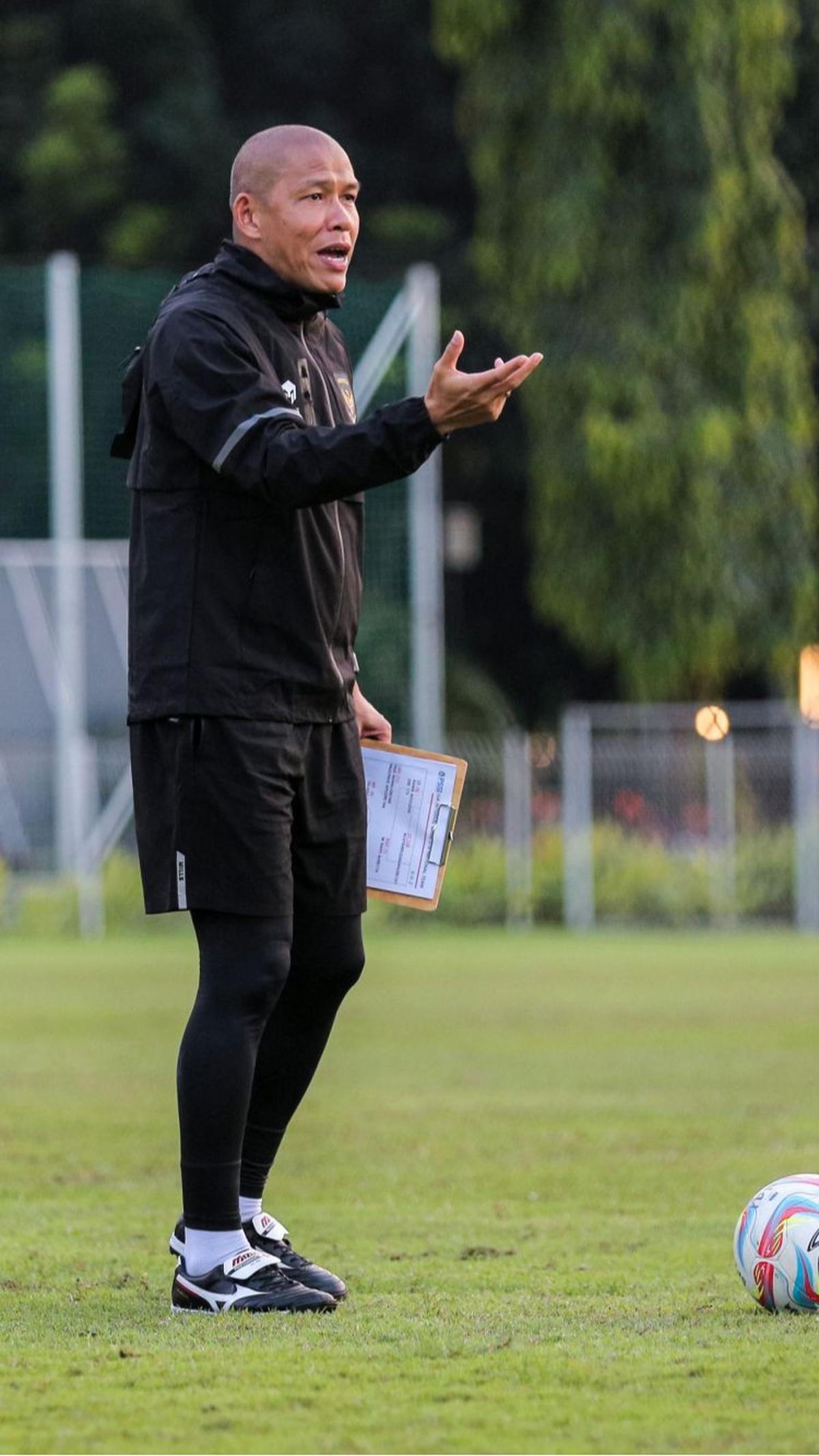 "Situasinya, Timnas Indonesia U-16 tidak ada pelatih. Akhirnya, saya ditanya mengenai kesiapan untuk memegang Timnas Indonesia U-16." lanjutnya. Foto: Bola.com / Bagaskara Lazuardi<br>