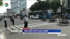 Uji coba perluasan sistem ganjil genap akan berlangsung hingga 6 September mendatang.