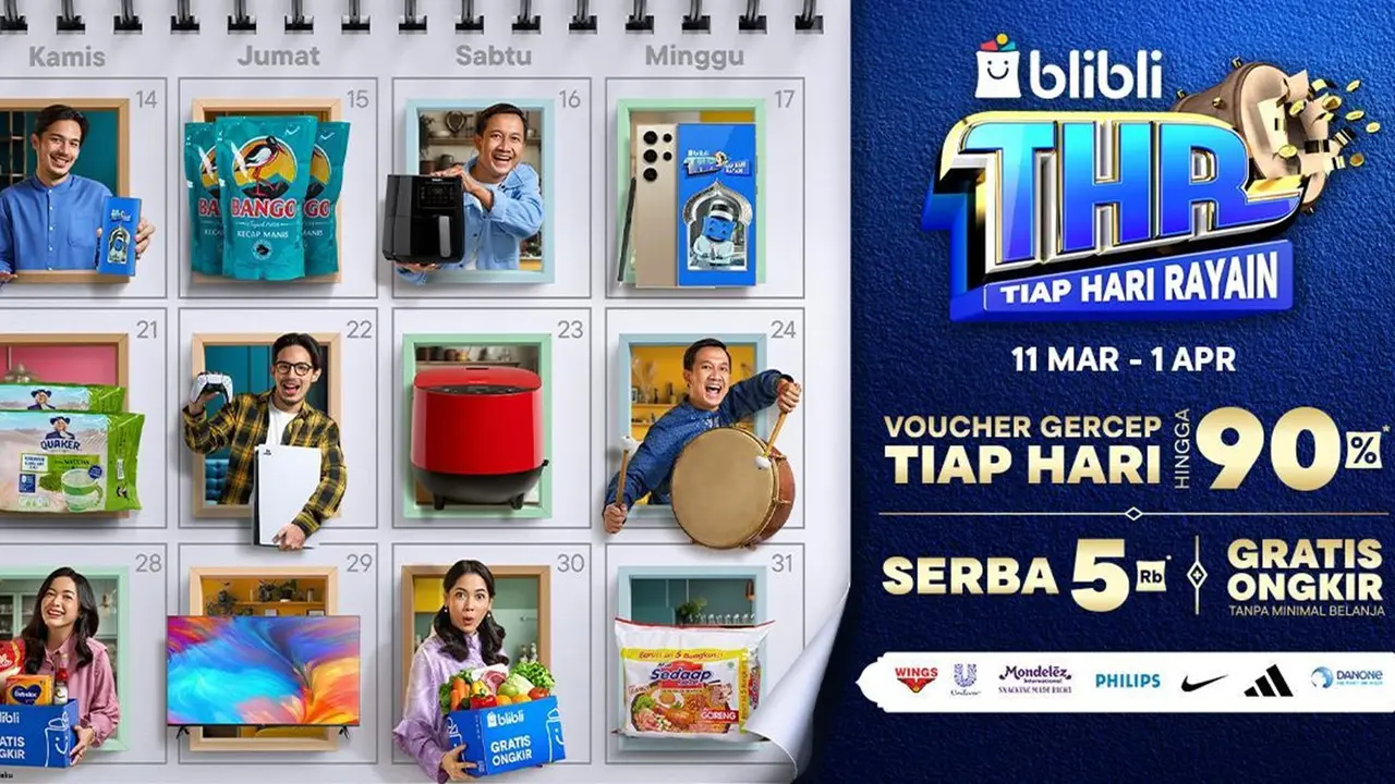 Meriahkan Promo Ramadan Blibli Tahun ini, Segera Klaim Voucher Gercep Tiap Hari Hingga 90 Persen di Sini!