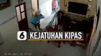 Reaksi pria itu kaget dan bingung saat kejadian.