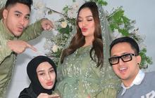 Potret Pengusaha Tajir Reza Gladys Hadiri Syukuran 4 Bulan Kehamilan Siti Badriah, Beri Dukungan Untuk Adik Ipar