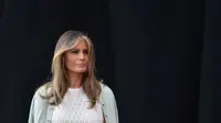 Melania Trump berpartisipasi dalam acara ibu negara pada tanggal 28 April 2017, di Washington. (Mandel Ngan/AFP)
