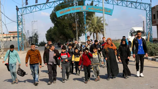 Warga Palestina di Gaza bagian utara bermigrasi ke Gaza bagian selatan