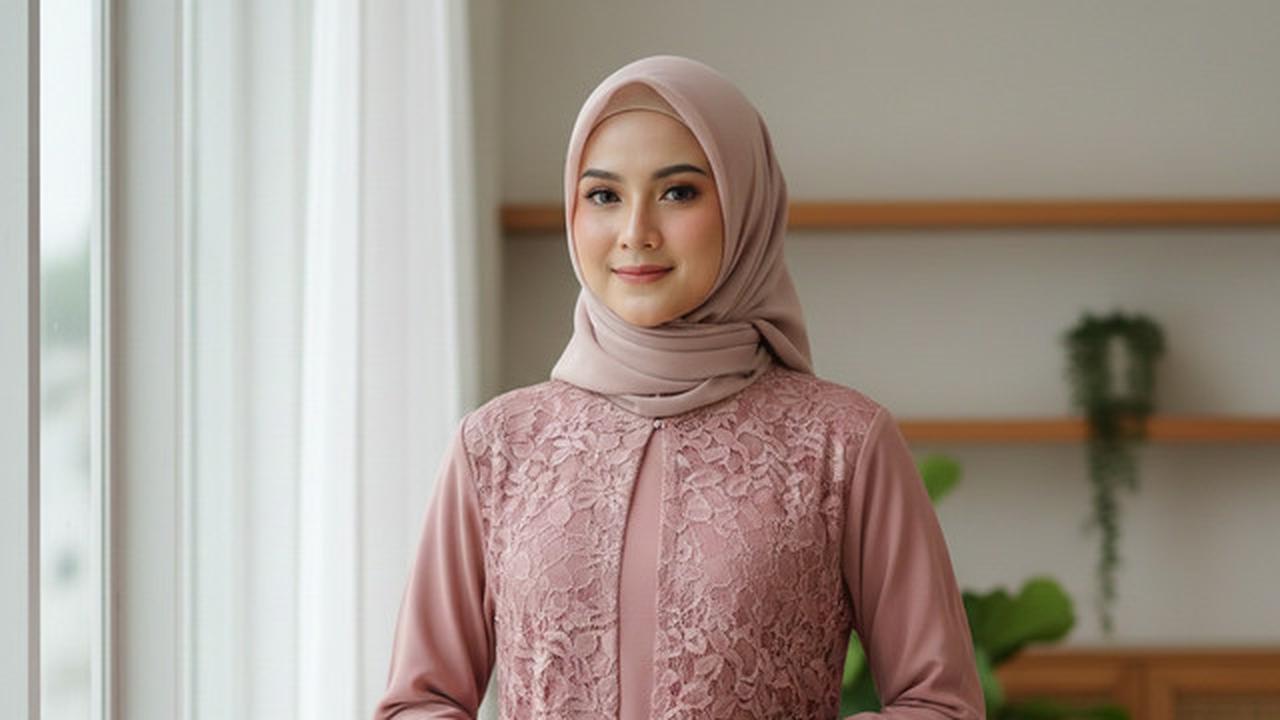 7 Model Gamis Brokat Copotan dengan Tampilan Fleksibel, Cocok untuk Acara Resmi hingga Santai