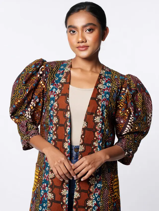 Batik Modern Lengan Puff