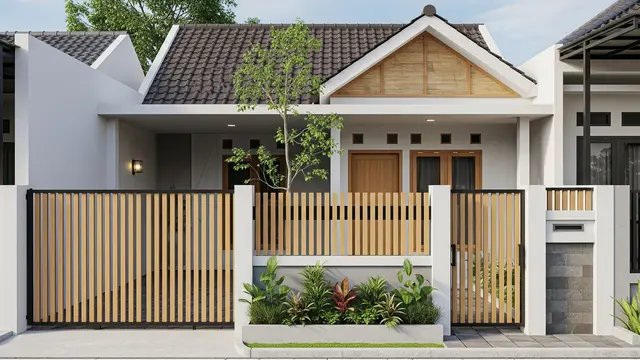 Model Pagar Solid Minimalis