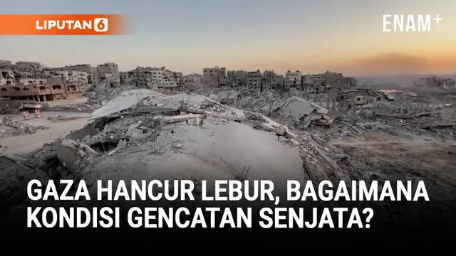 Kota Gaza Porak-poranda, Gencatan Senjata Masih Rapuh