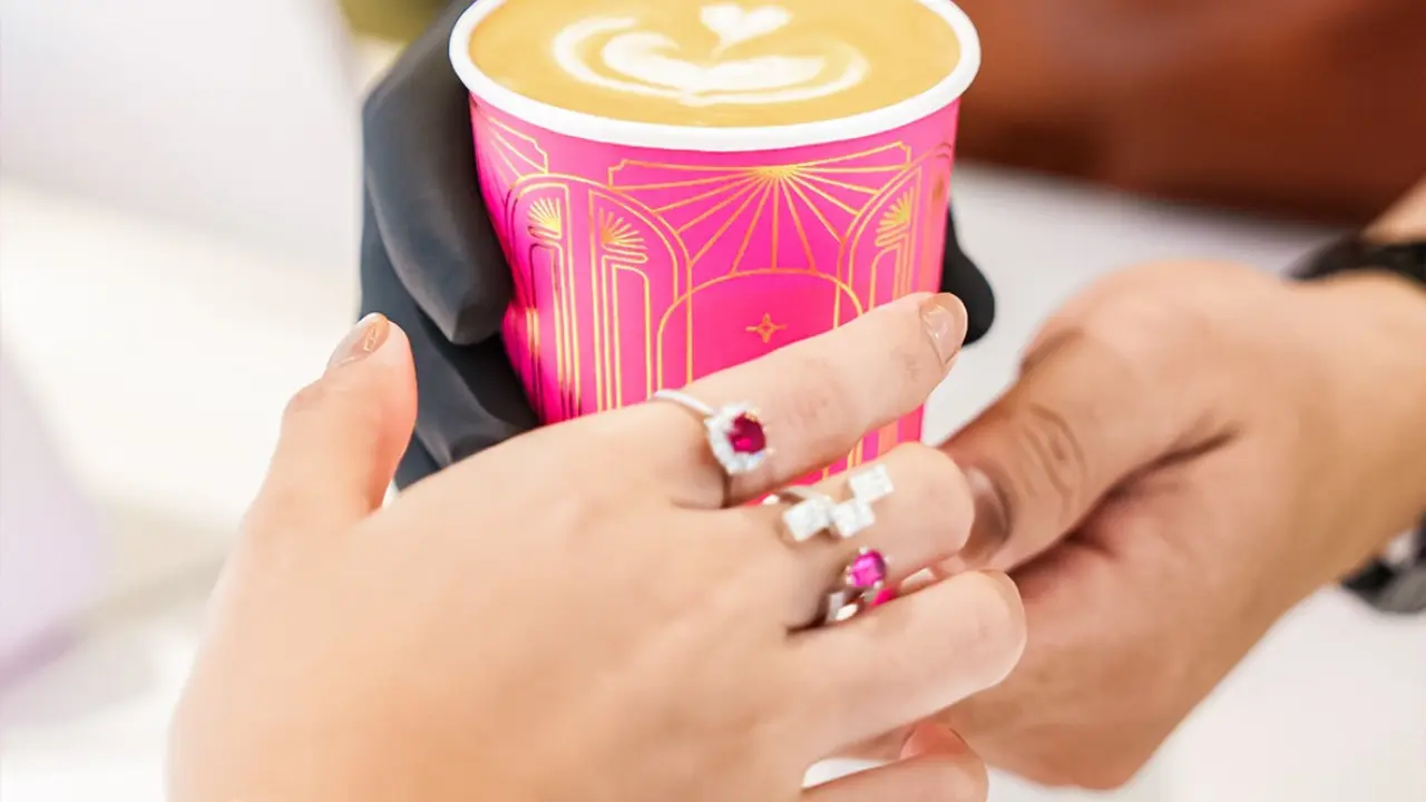 Kafe Terbaru dengan Nuansa Fuschia Sambil Lihat Berlian