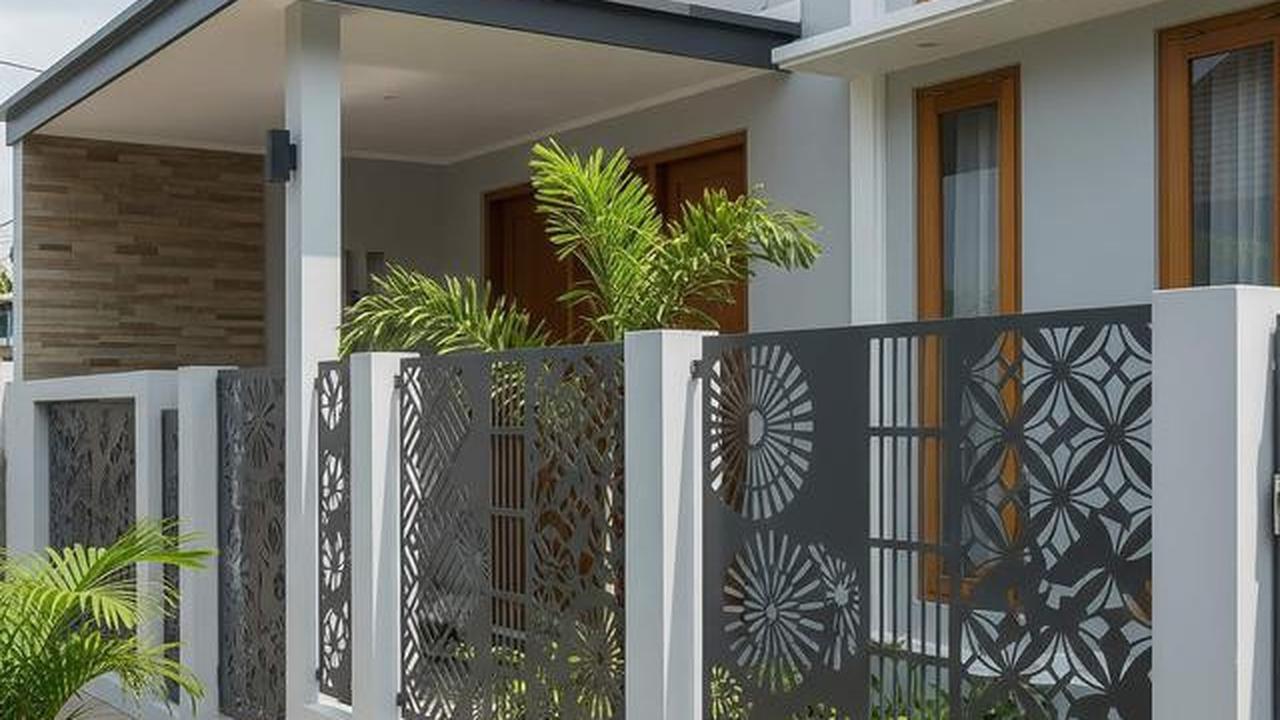 10 Model Pagar Rumah untuk Area Sempit, Minimalis, Fungsional, dan Aman