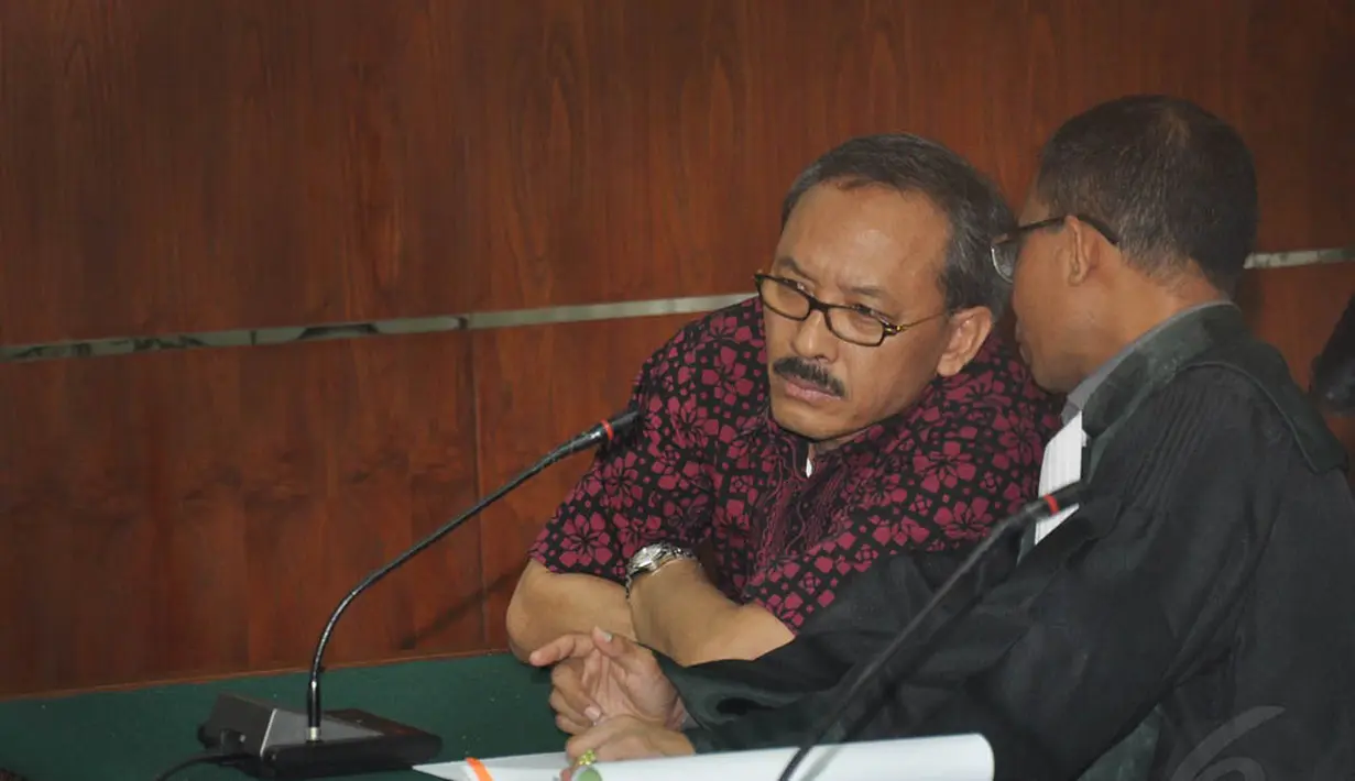 Sidang tersebut menghadirkan 6 orang saksi terkait kasus proyek pembangunan dermaga bongkar Sabang 2006-2011, Pengadilan Tipikor, Jakarta, Kamis (2/10/2014) (Liputan6.Com/Miftahul Hayat) 