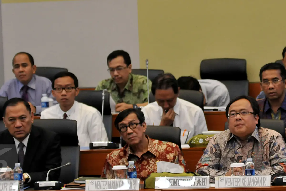 20151029-Agus Martowardojo-Bambang Brodjonegoro-Yasonna Laoly