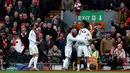 Skor 2-1 untuk keunggulan Manchester United tidak berubah hingga akhir laga. Dengan kemenangan ini, Manchester United menempati posisi kesembilan dengan koleksi 13 poin. (PETER POWELL/AFP)