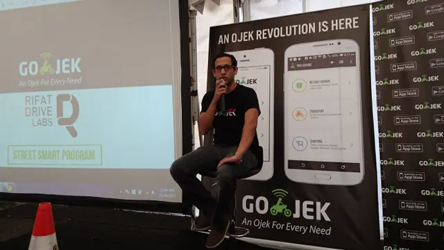 Nadiem Makarim di Konferensi Pers Smart Street Program