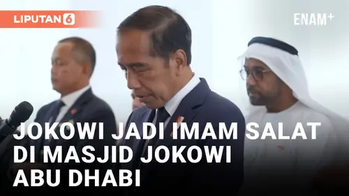 VIDEO: Presiden Jokowi Berkunjung dan Jadi Imam Salat di Masjid Joko Widodo Abu Dhabi