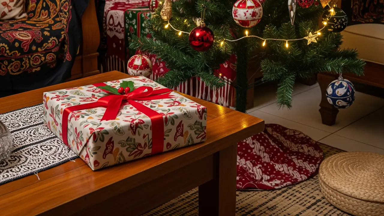 Ilustrasi hadiah Natal