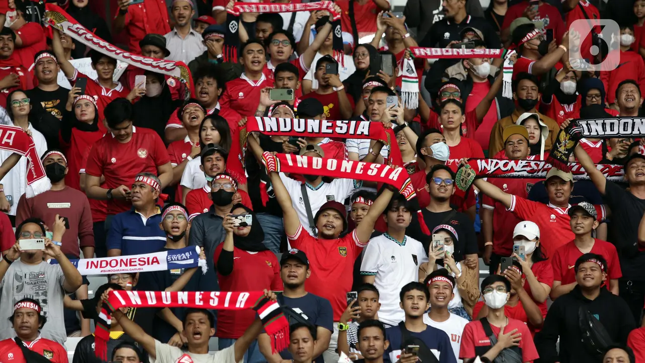 Ribuan Suporter Saksikan Keunggulan Indonesia atas Kamboja