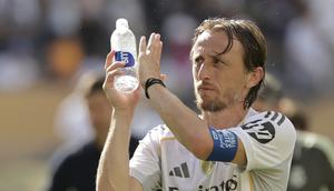 Luka Modric usai&nbsp;laga PSG vs Real Madrid di semifinal Piala Dunia Antarklub 2025, Kamis (10/7/2025). (AP Photo/Adam Hunger)