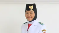 Sylvia Kartika Putri, Paskibraka 2019 Nasional wakil Sumatera Utara, akan melenggang ke Istana Merdeka sebagai petugas pengibar bendera pad HUT ke-75 RI, 17 Agustus 2020. (Foto: Aditya Eka Prawira/Diary Paskibraka LIputan6.com)