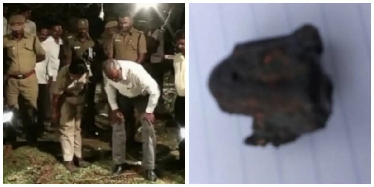 Meteorit diduga menewaskan seorang pria di India (Tamil Nadu Police)