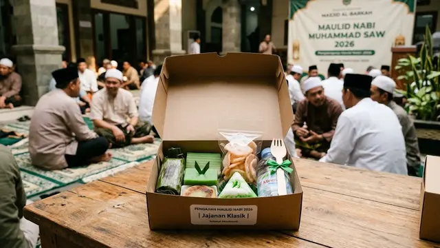 Ide Snack Box untuk Pengajian Maulid Nabi/AI Generated