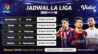 Pertandingan La Liga Spanyol 2020/2021 pekan ke-27 di Vidio dapat disaksikan melalui paltform streaming Vidio. (Dok. Vidio)
